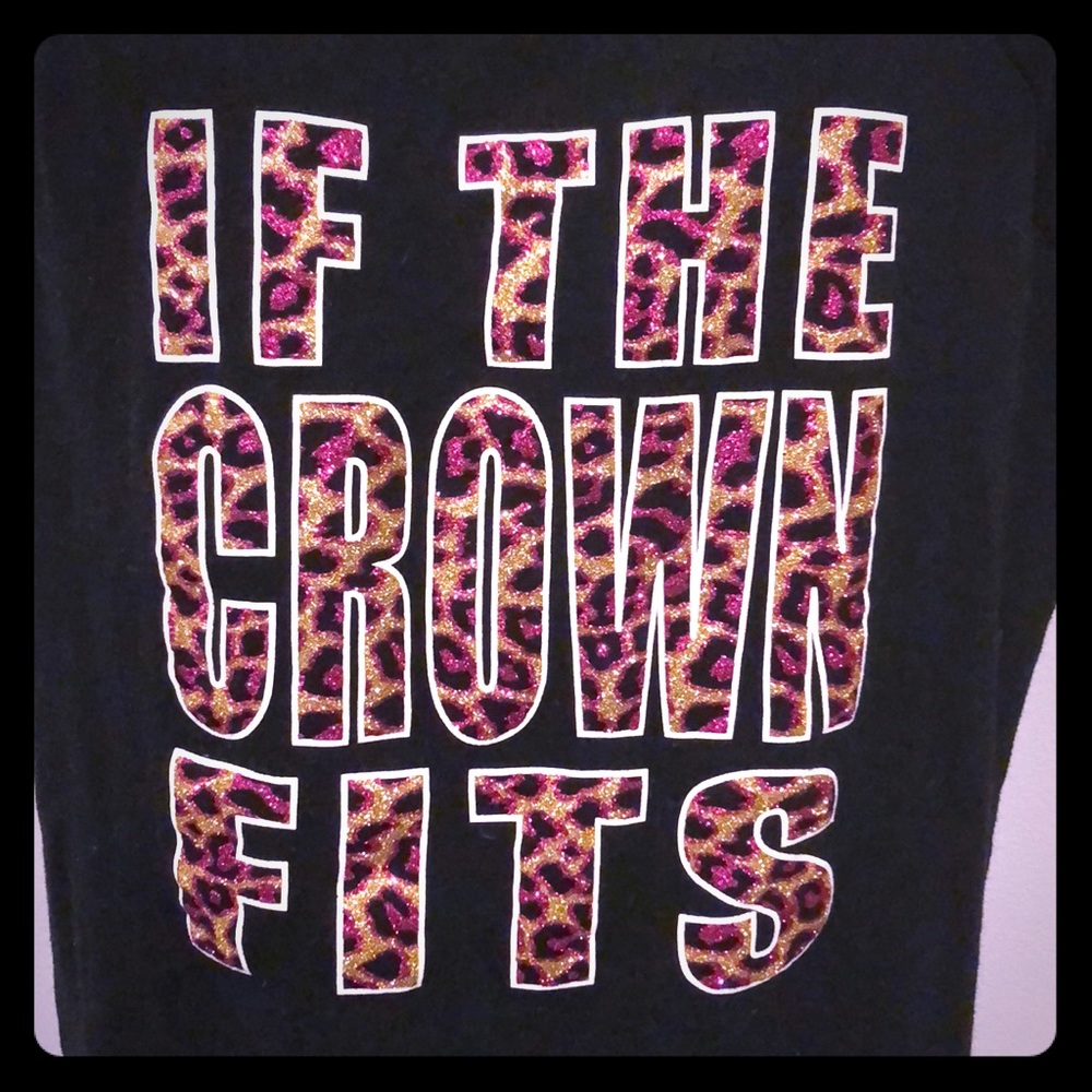 Juicy Couture, IF The Crown Fits” sweatshirt M